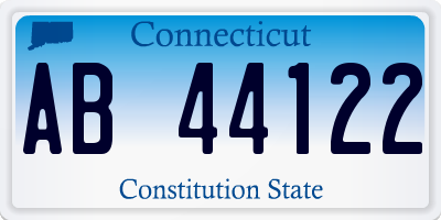 CT license plate AB44122