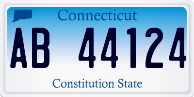 CT license plate AB44124