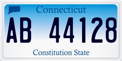 CT license plate AB44128