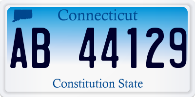 CT license plate AB44129