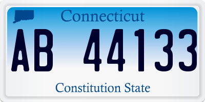 CT license plate AB44133