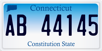 CT license plate AB44145