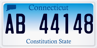 CT license plate AB44148