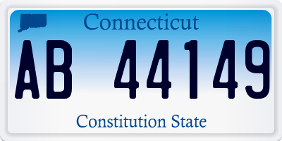 CT license plate AB44149