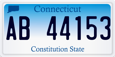 CT license plate AB44153