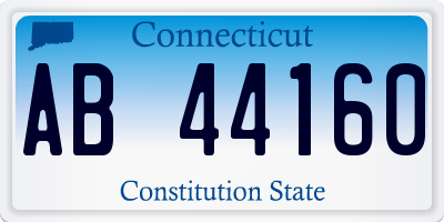 CT license plate AB44160