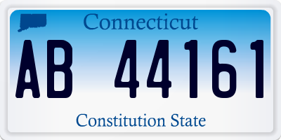 CT license plate AB44161