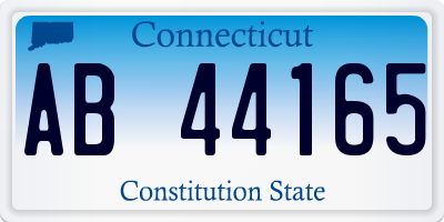 CT license plate AB44165