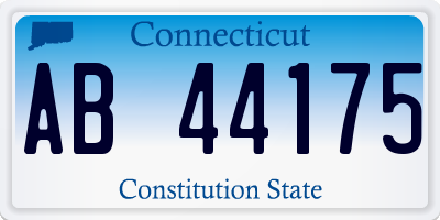 CT license plate AB44175