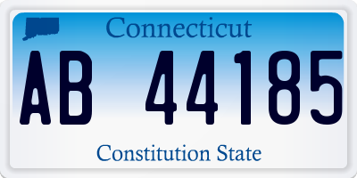 CT license plate AB44185