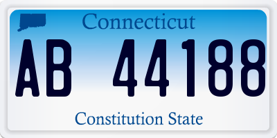 CT license plate AB44188