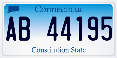 CT license plate AB44195