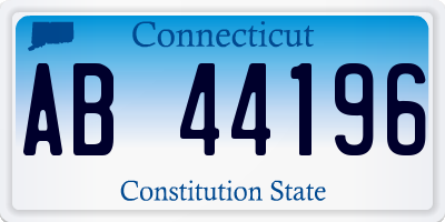 CT license plate AB44196