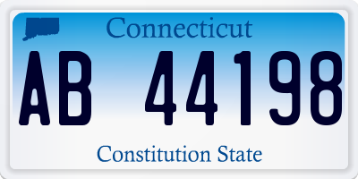 CT license plate AB44198