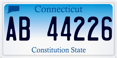 CT license plate AB44226