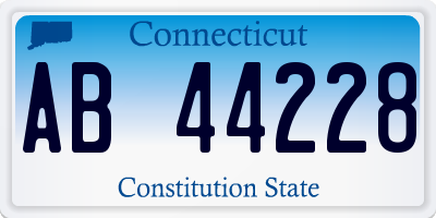 CT license plate AB44228