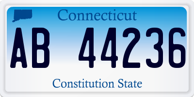 CT license plate AB44236