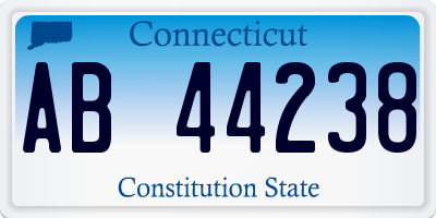 CT license plate AB44238