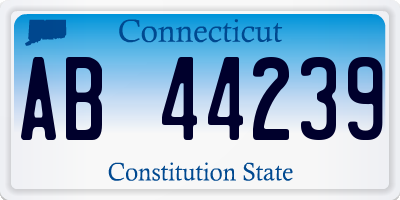 CT license plate AB44239