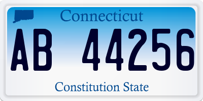 CT license plate AB44256