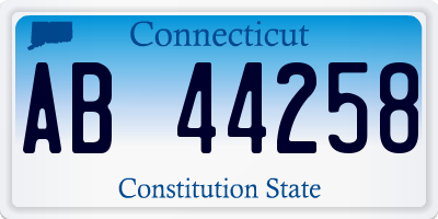 CT license plate AB44258