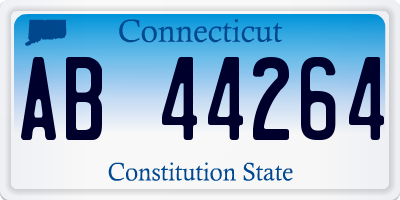 CT license plate AB44264