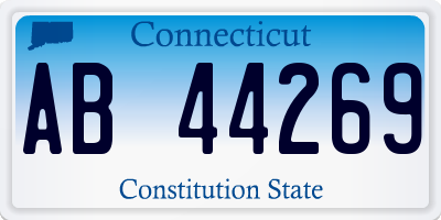 CT license plate AB44269