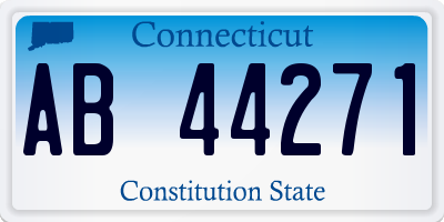 CT license plate AB44271