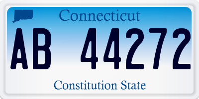 CT license plate AB44272