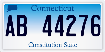 CT license plate AB44276