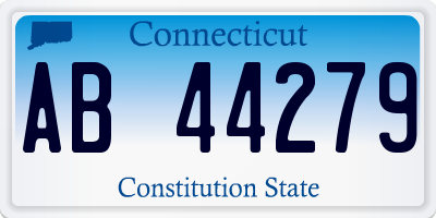 CT license plate AB44279