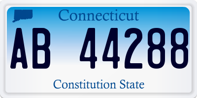 CT license plate AB44288