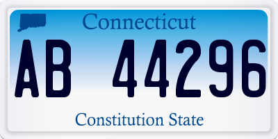 CT license plate AB44296