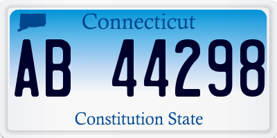 CT license plate AB44298