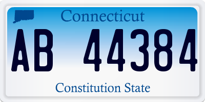 CT license plate AB44384