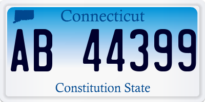 CT license plate AB44399