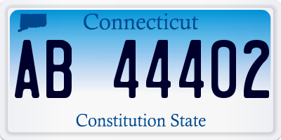 CT license plate AB44402