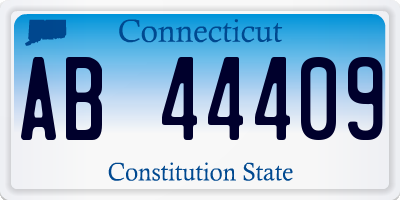 CT license plate AB44409