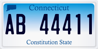 CT license plate AB44411