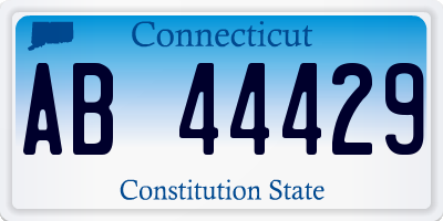 CT license plate AB44429