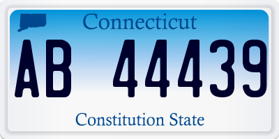 CT license plate AB44439