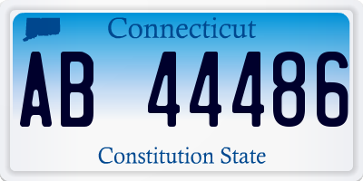 CT license plate AB44486