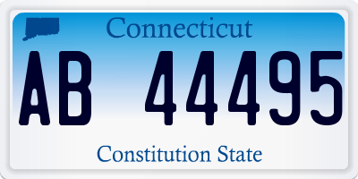 CT license plate AB44495