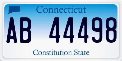 CT license plate AB44498