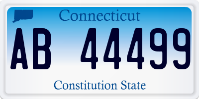 CT license plate AB44499