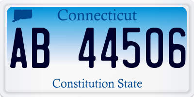 CT license plate AB44506