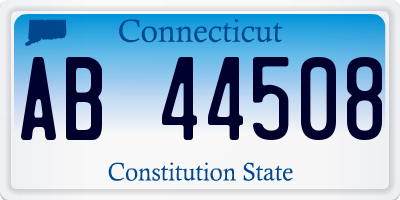 CT license plate AB44508