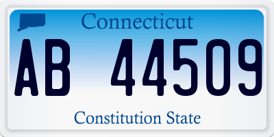 CT license plate AB44509