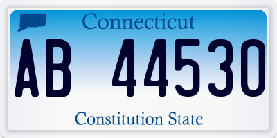 CT license plate AB44530