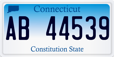 CT license plate AB44539